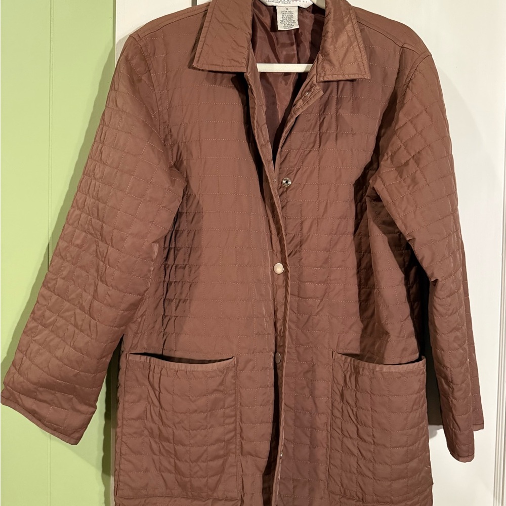 Women's Quilted Brown Jacket Vintage